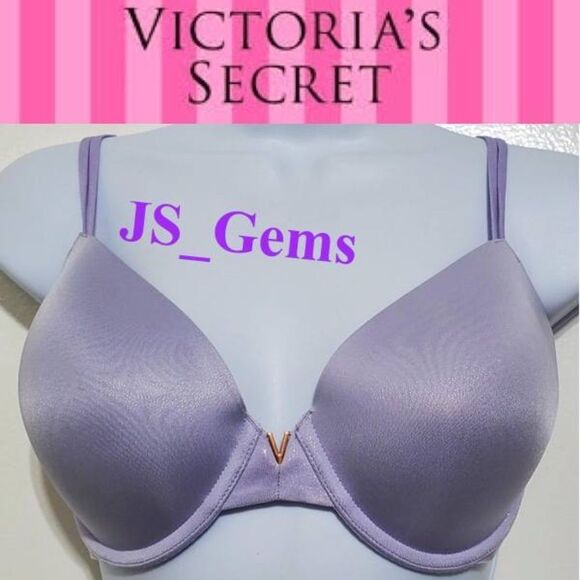 Victory’s Secret Bra Purple Lavender Silver Sparkle - Picture 1 of 16